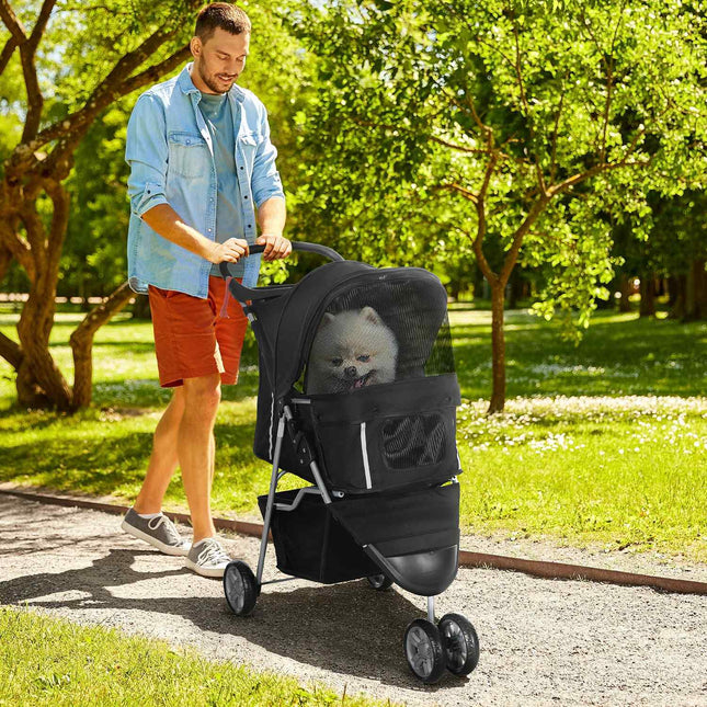 Kočárek pro malé psy, skládací, do 10kg