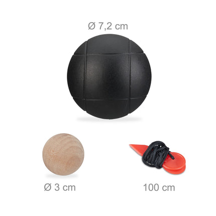 Sada koulí pétanque, 6 koulí s taškou na přenášení