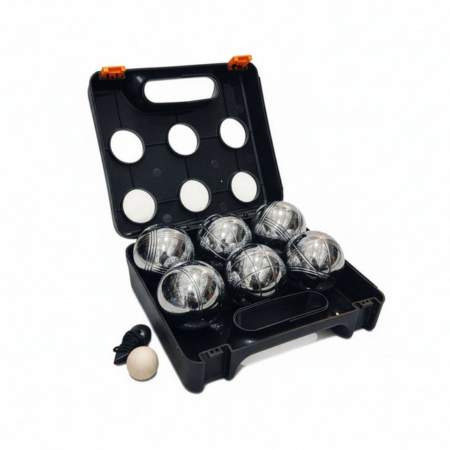 Sada koulí pétanque, 6 koulí s pouzdrem a příslušenstvím