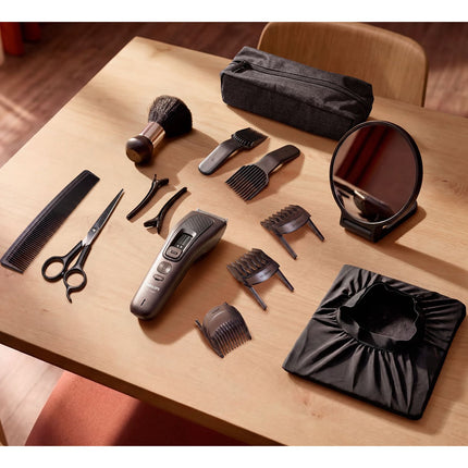 Philips Hair Clipper Series 9000 with 28 Length Settings, Brown Grey