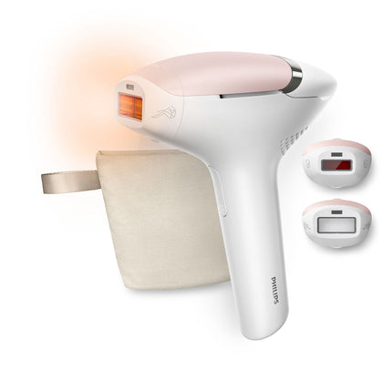 Philips Lumea IPL 8000 Series SenseIQ Hair Removal, 2 Attachments, Pearl Peach