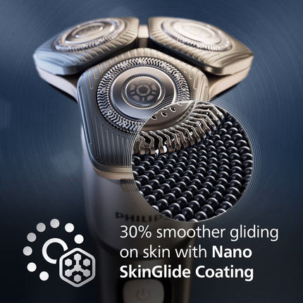 Philips Shaver Series 6000 Wet & Dry with SkinIQ, Beard Styler, Nose Trimmer