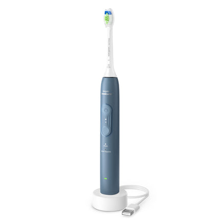 Philips Sonicare 4100 Electric Toothbrush, Pressure Sensor, Blue, 21-Day Battery