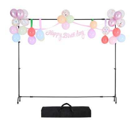 Photo Backdrop Stand 7x10 Ft, Adjustable With Casters