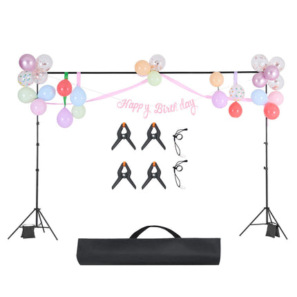 Photo Backdrop Stand Kit, 10x10 Ft Adjustable, Portable