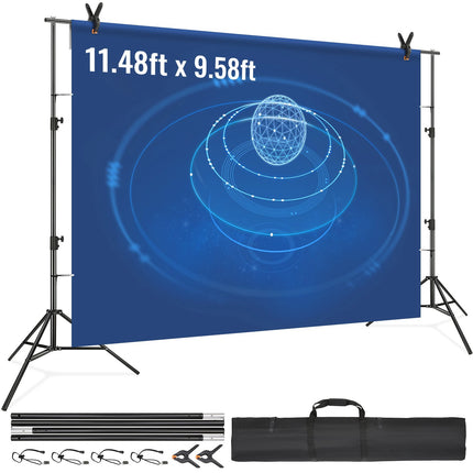 Photography Backdrop Stand 12 x 10 ft, 6 Clamps, Bag