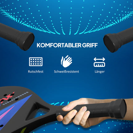 Sada pálek na pickleball, uhlíkové vlákno, protiskluzový grip, taška součástí