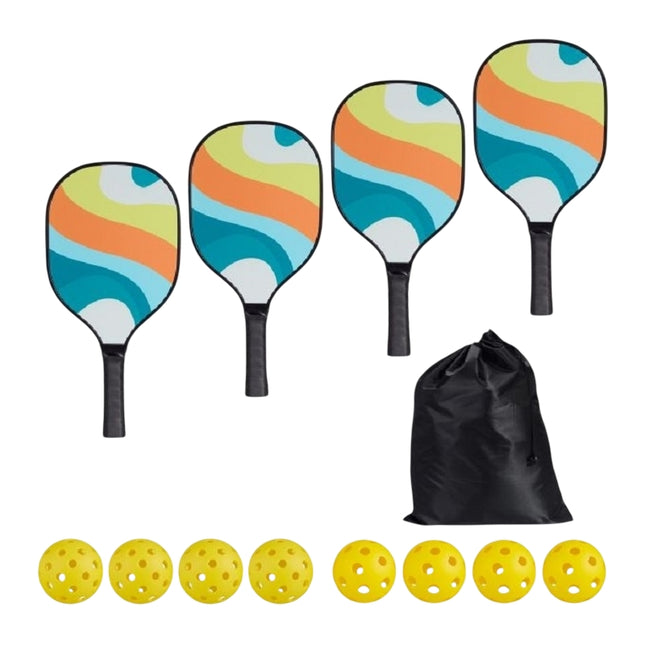 Sada na pickleball 4 pálky a 8 míčků