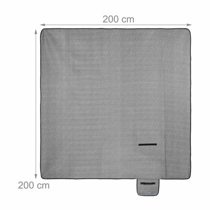 Pikniková deka 200 x 200 cm rybí kost