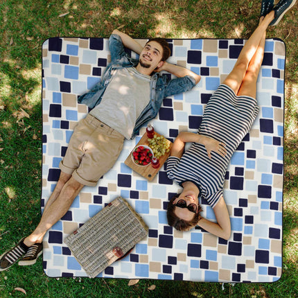 Pikniková deka 200 x 200 cm čtverce