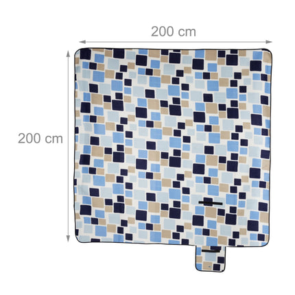 Pikniková deka 200 x 200 cm čtverce