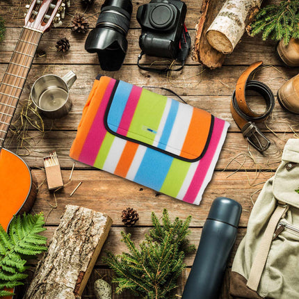 Picnic blanket 200 x 200 cm striped