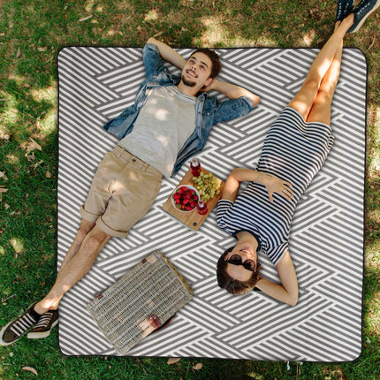 Pikniková deka 200 x 200 cm pruhovaná