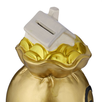 Pokladnička ve tvaru pytle peněz