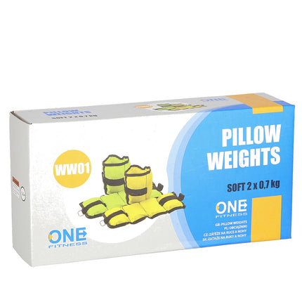 Zátěžové polštářky 2 x 0,7 kg – zelená