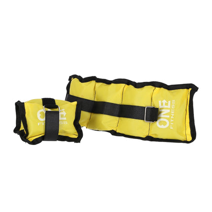Zátěžové polštářky 2 x 1,5 kg, žlutá