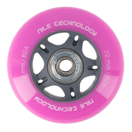 Pink 72x24 82A Rollen (4 St.) + ABEC-7 Kugellager (8 St.) Set