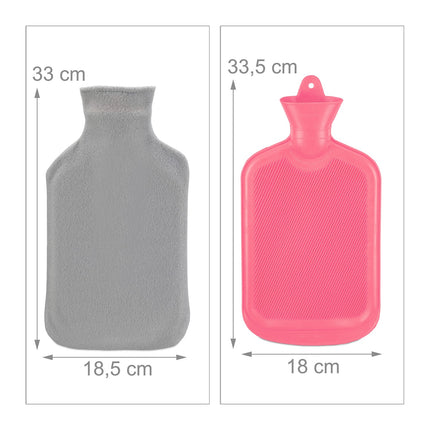 Termofor s obalem, 1,5L, růžová