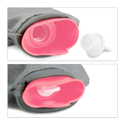 Termofor s obalem, 1,5L, růžová