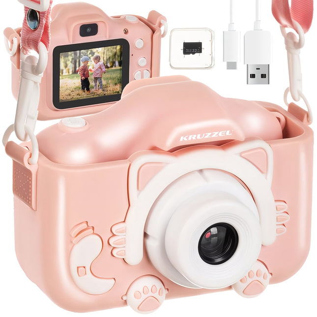 Digitální fotoaparát Kruzzel AC22296, růžová