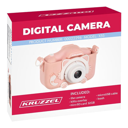 Pinke Kruzzel AC22296 Digitalkamera 