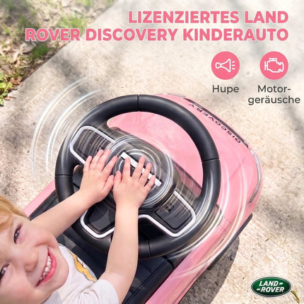 Pink Ride-On Car with Horn & Storage for Toddlers 18-36M