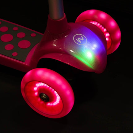 Koloběžka pro děti – lehká, skládací design, růžová