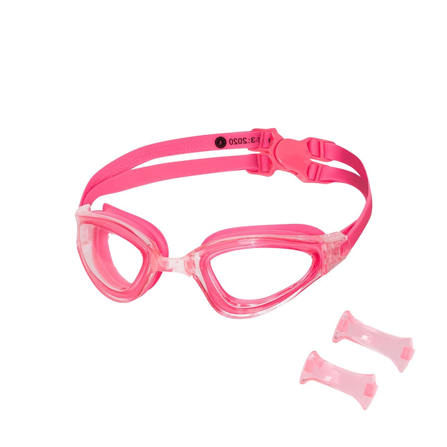 Pink Swimming Goggles, Anti-Fog, UV Protection