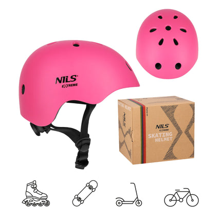 Helma velikost XS, 48-52cm, lehká, 11 větracích otvorů, růžová