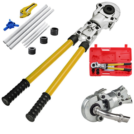 Pipe Crimping Pliers, TH Dies 16-32 mm, 6-Piece Kit
