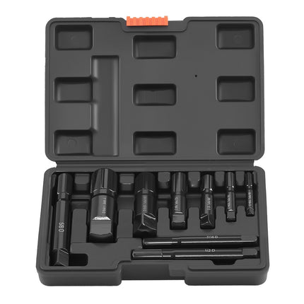 Pipe Extractor Set, 9-Piece Cr-Mo Steel, 1/8–1 In
