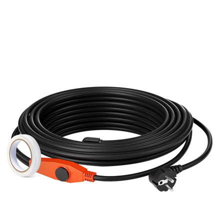 Pipe Heating Cable 9 m with Built-in Thermostat, 23 W/m, IP68
