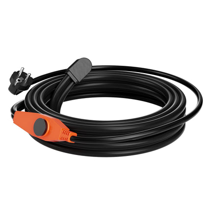 Pipe Heating Cable 9 m with Built-in Thermostat, 23 W/m, IP68