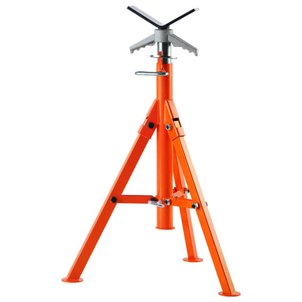 Pipe Jack Stand, 2500 lb V-Head, 27-52 in Adjustable