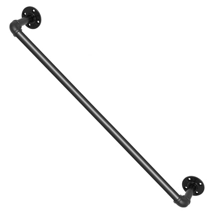 Pipe Stair Handrail 3 Ft, Carbon Steel Wall Mount