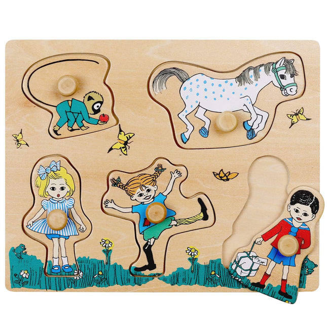 Pippi puzzle s úchyty, 5 dílků