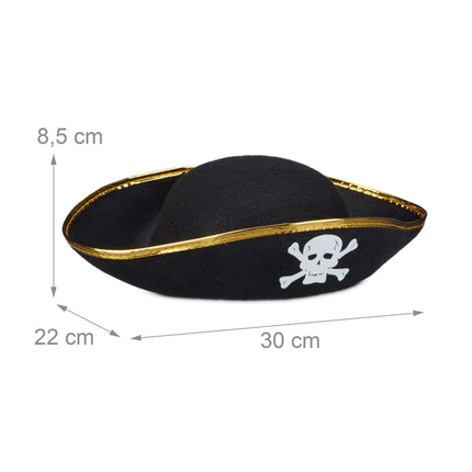 Pirátský klobouk pro děti, 6 ks