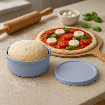 Boxy na kynutí těsta na pizzu s víky, 4 ks