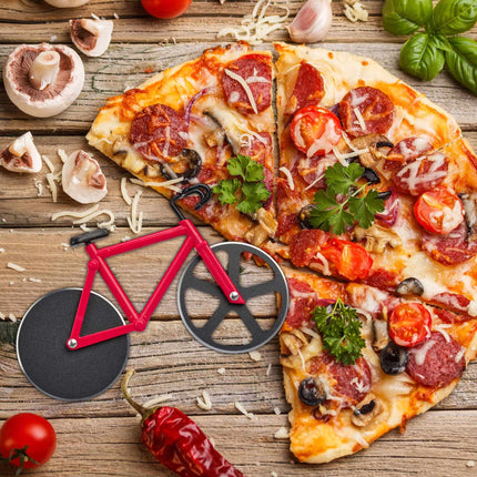 Kráječ na pizzu ve tvaru kola