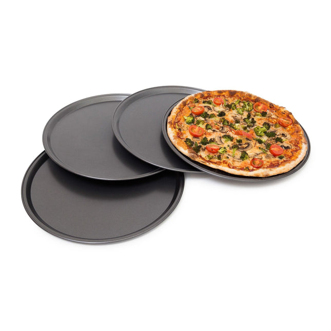 Talíř na pizzu kulatý, sada 4 ks
