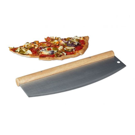 Kolébkový nůž na pizzu z nerezové oceli