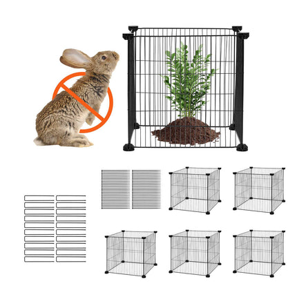 Plant Cages 5 Pack, 15.35in Metal Mesh Animal Guard
