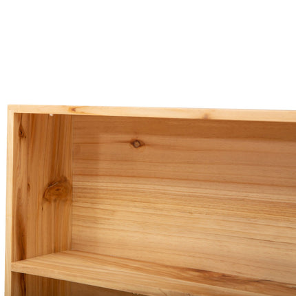 Garden workbench with shelf - fir wood, balcony/patio