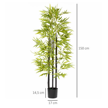 Květináč, 150 cm zeleno-černý, dekorace do obývacího pokoje