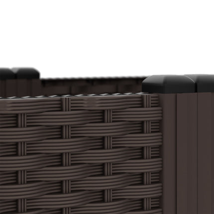 Planter box in rattan look