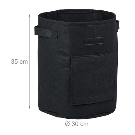 Pěstební vak z netkané textilie, sada 3 ks, Ø 30 cm