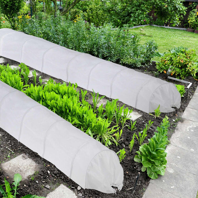 Planttunnel van vliesdoek 5 m set van 2