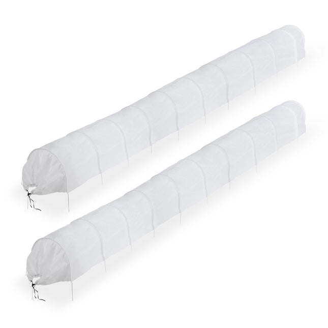 Planttunnel van vliesdoek 7 m set van 2