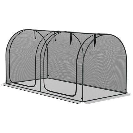 Zahradní ochranná síť se vstupem - 2.5 x 1.2 m, odolná větru