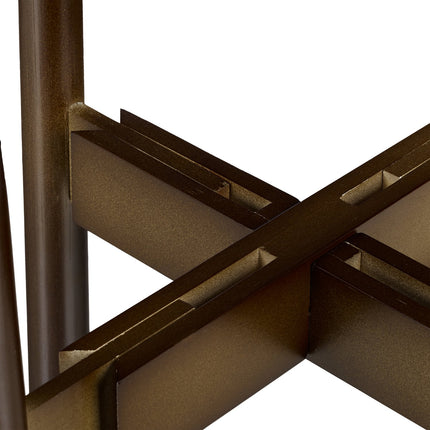 Stojan na květiny, sada 2 ks, tmavě hnědý